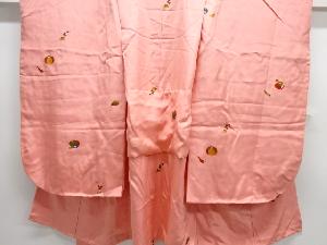 アンティーク　野菜果物模様着物